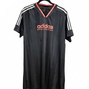 Brand New Adidas Black and Tangerine Womans Jersey Dress